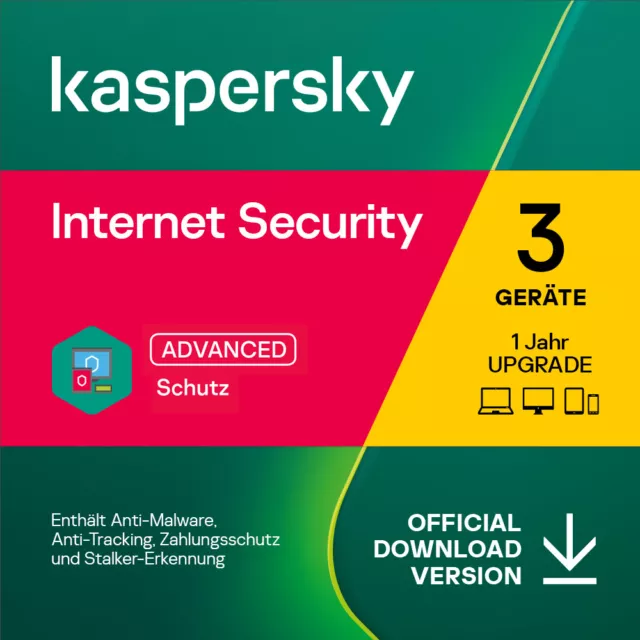 Kaspersky Internet Security 2024  / 3 PC / 1 Jahre NEU TOP Blitzversand