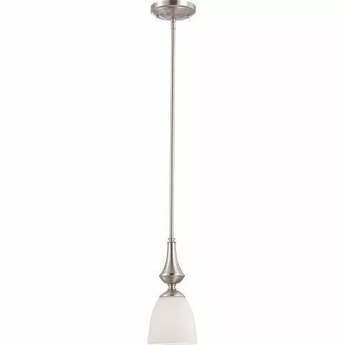 Nuvo 60-5037 - Mini Pendant Light in Brushed Nickel Finish with Frosted Glass