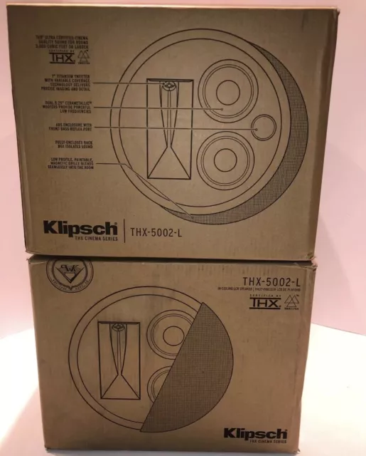 Brand New Klipsch THX 5002-L In-Ceiling Speaker x 2 units