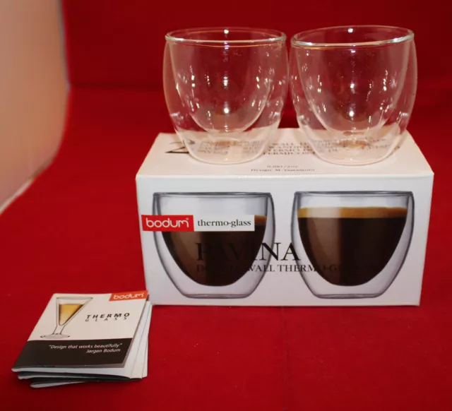 Bodum Pavina Double Wall Espresso/Shot Glass, 2-1/2-Ounce, Pay