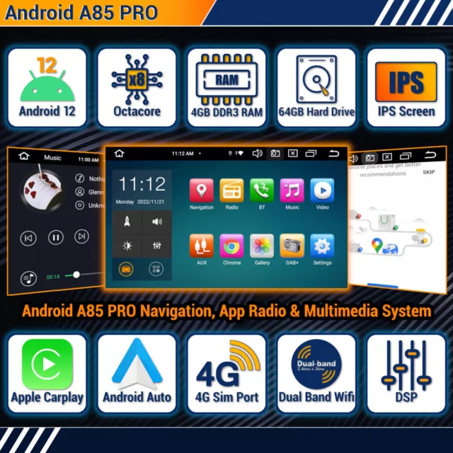 Android Auto HeadUnit For VW CC Caravelle California T5.1 CarPlay GPS IPS Stereo 2