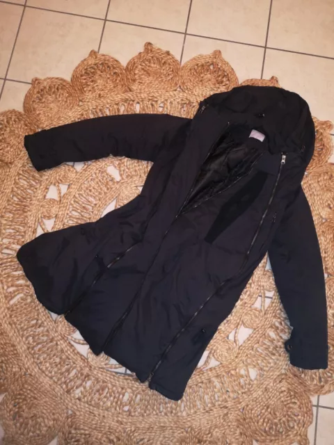 Tragejacke Winter Mantel Jacke Umstandsmode Schwarz Mamalicious Gr. M Tragetuch