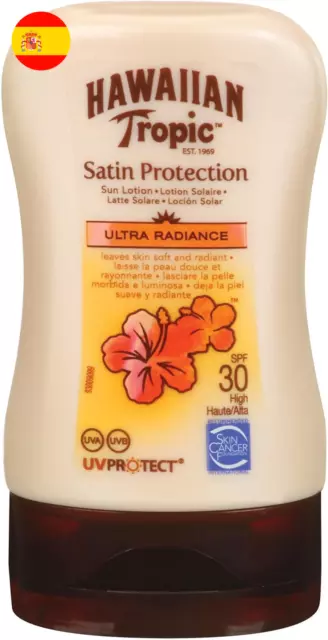 Hawaiian Tropic Protection. Loción Solar SPF 30, Suaviza y protege la piel.100ml