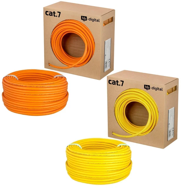 Cat7 Netzwerkkabel Verlegekabel S/FTP Installation Daten Kabel PIMF Gigabit Kat