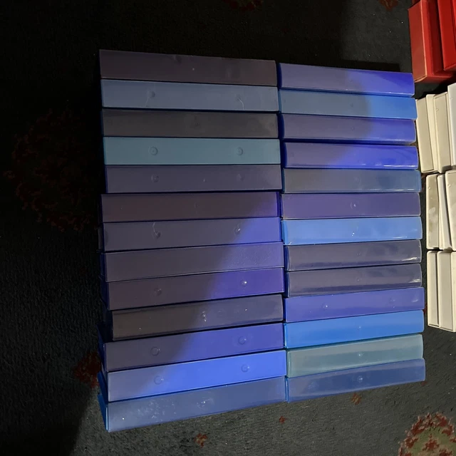 25 EMPTY ( YELLOW ) VHS VIDEO TAPE Cases Boxes CRAFTING DIY