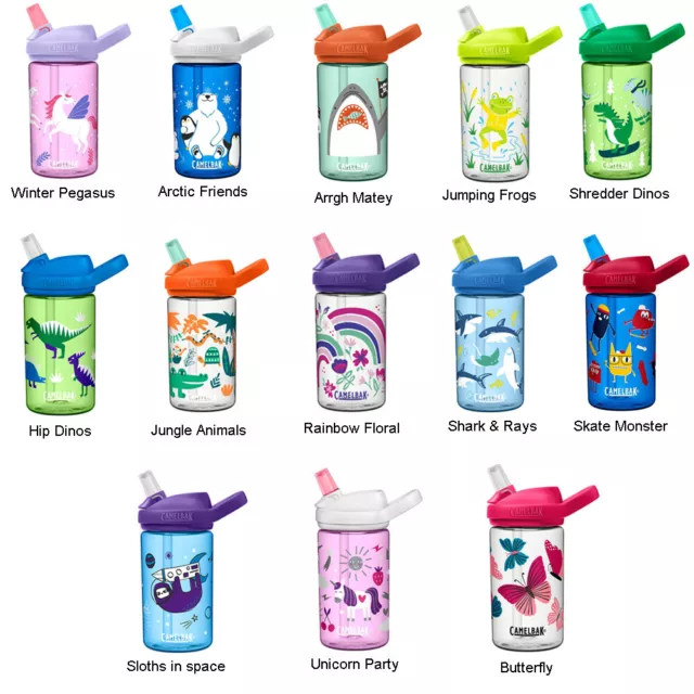 CamelBak Eddy Kids 400ml Water Bottle Range Child Safe Spill Proof New Design 2