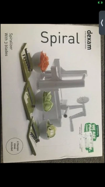 Espiralizador de verduras Dexam 3 configuraciones 