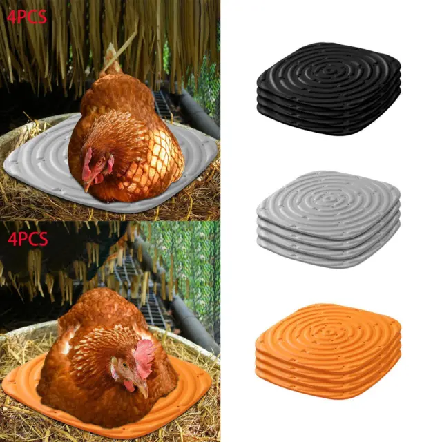 4 Pieces Chicken Nest Box Pads Chicken Coop Accessories Chicken Coop Mats