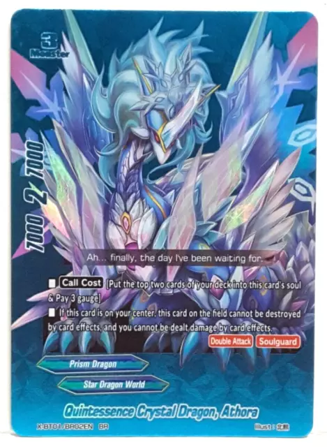 Future Card Buddyfight Quintessence Crystal Dragon, Athora X-BT01/BR02EN BR