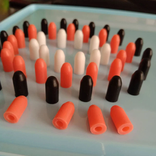 Rubber Plugs End Cover Caps Cover Protector Plugs For Syringe Injector 3*6*9mm