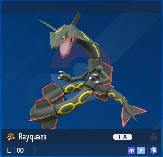 Pokémon Scarlatto E Violetto – Evento Rayquaza Lucido (Shiny) Per Nintendo Switch