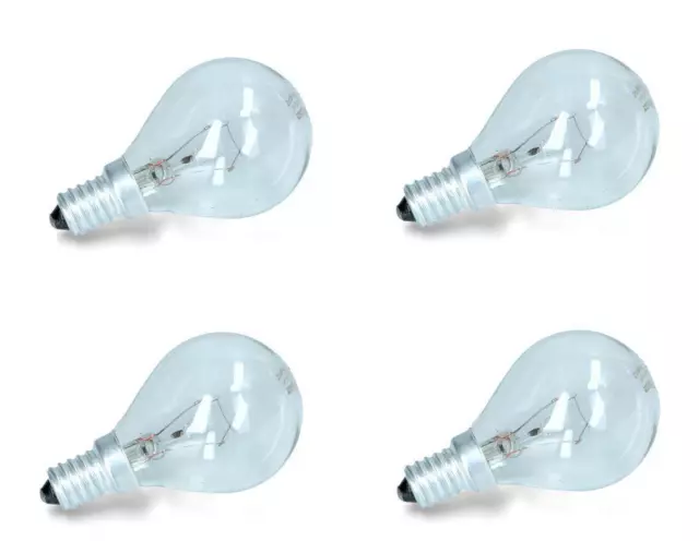 4 X Electrolux Zanussi 40W 240V SES E14 Oven Cooker Bulb Lamp 300?