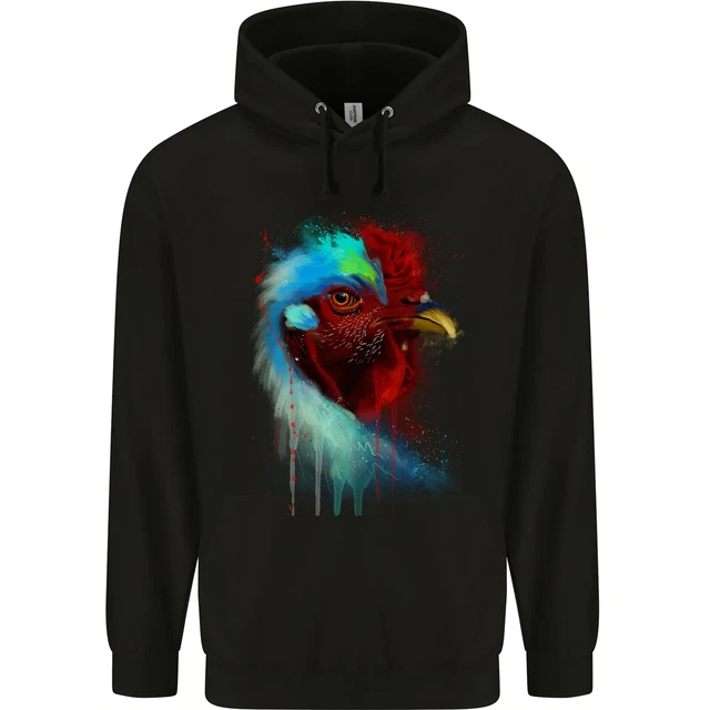 Un Pollo Acquarello Bambini Felpa con Cappuccio Bambini