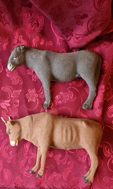 Santon Devineau Ancien – Bœuf / Vache De Crèche, 5,7 Cm, France 1930