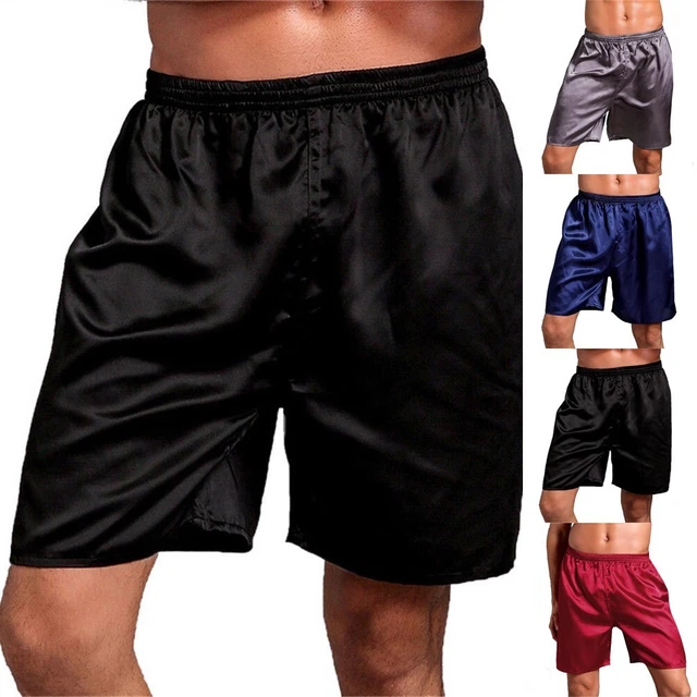 Mens sleep sales shorts silk