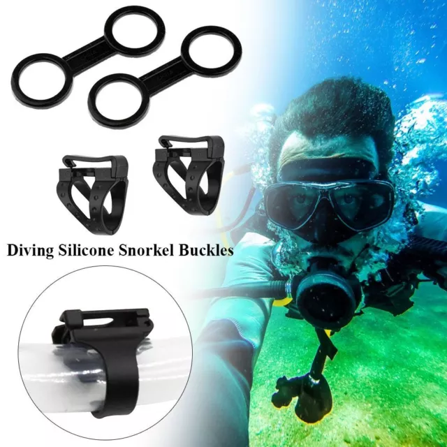 Clip Universal Diving Parts Silicone Snorkel Buckle Quick Release Buckle