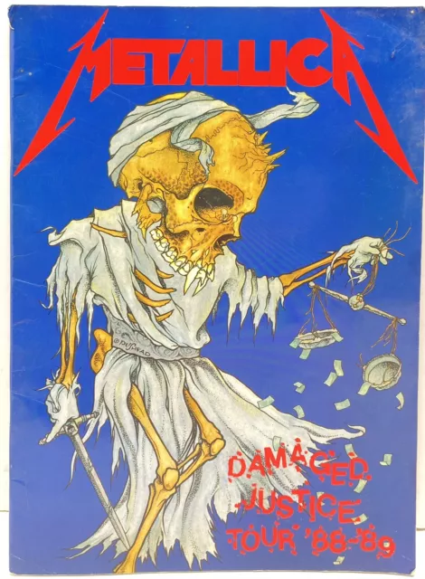 PicClick　£31.86　'88-'89　Thrash　Metal　Complete　Program　Book　Tour　Tour　METALLICA　JUSTICE　DAMAGED　UK