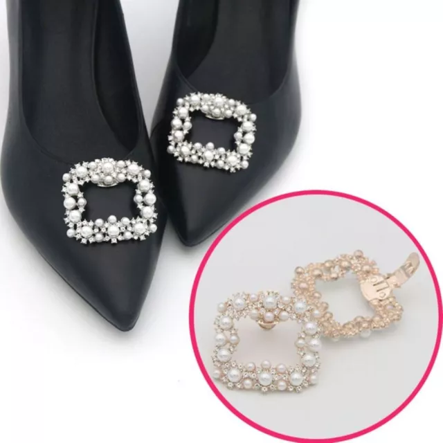 Heel Wedding Charm Buckle Big Pearl Pearl Decoration Clips Shoe Decorations