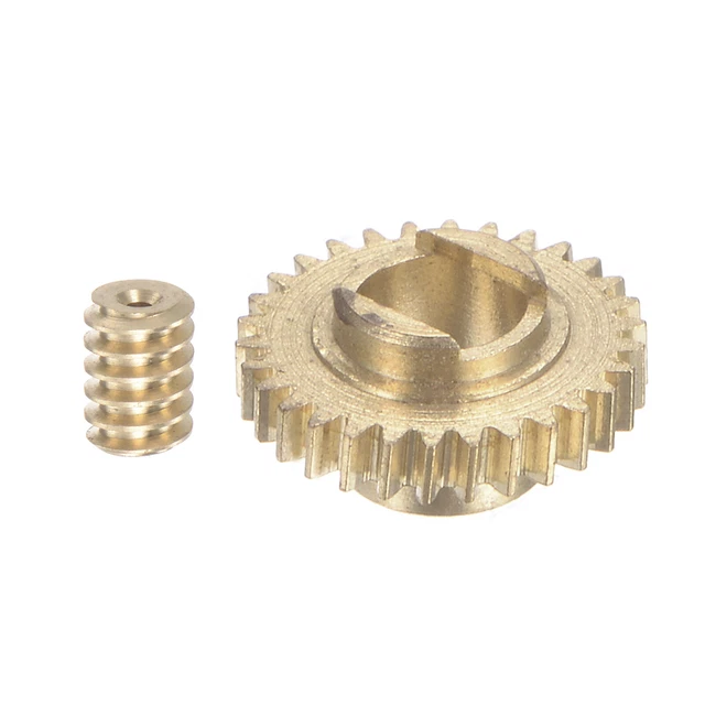 Vis sans fin Engrenage Roue Arbre Laiton 0,3 Module 30:1 Rapport 5,6mm Arbre