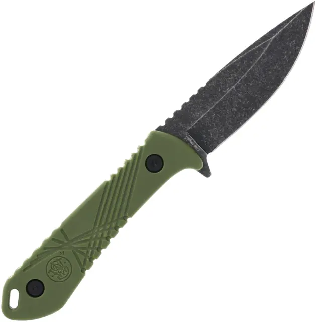 Smith & Wesson 1189666 HRT OD Green stonewash full tang knife 7 5/8" overall NEW