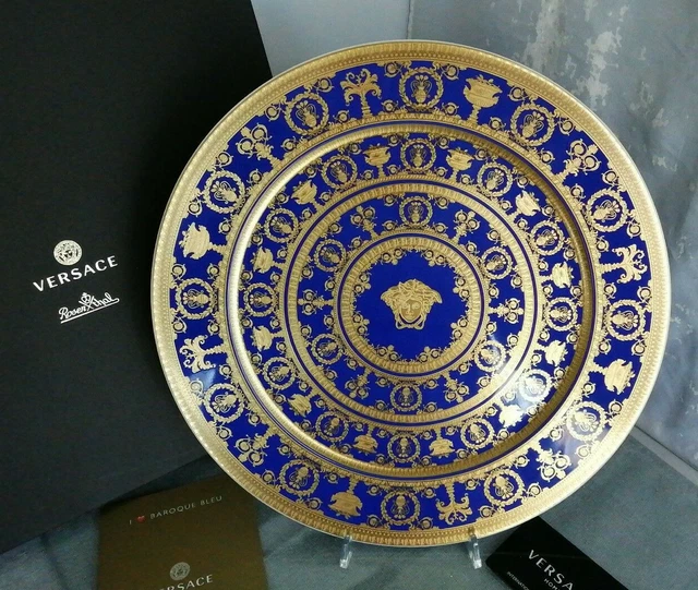 Rosenthal Versace I Love Baroque Bleu Blau Platzteller 33 cm Neu & Ovp 1 A