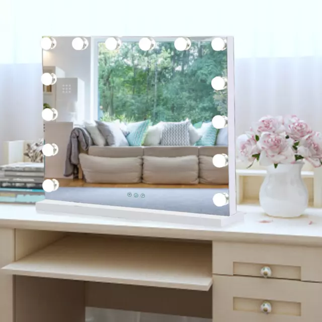 17 Dimmable Lights 80x60cm Hollywood Style Makeup Mirror Vanity Dressing Mirror 3