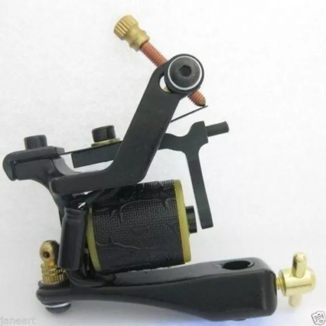 New 1Pcs Custom Pro Top Carbon Steel 12 Wrap Coils Tattoo Machine Gun Supply