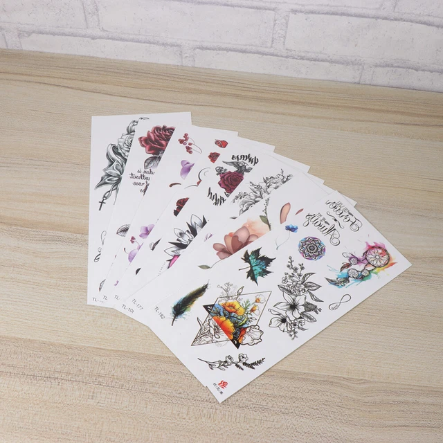 8 Pcs Child Environmental Christmas Body Sticker Facial Tattoo Stickers