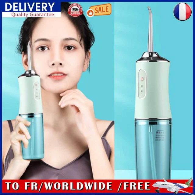 Electric Oral Tooth Cleaning Water Spraying Dental Irrigator Scaler (Green)