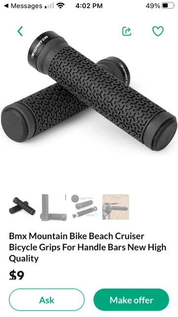 Bmx Mountain Bike Beach Cruiser Bicycle Grips For Handle Bars New High Quality