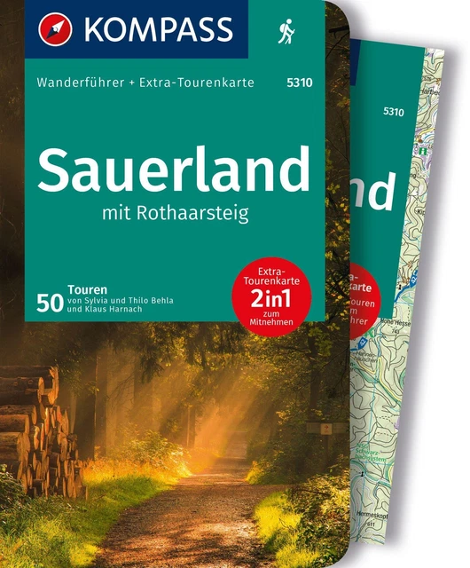 KOMPASS Wanderführer Sauerland mit Rothaarsteig, 50 Touren Thilo Behla