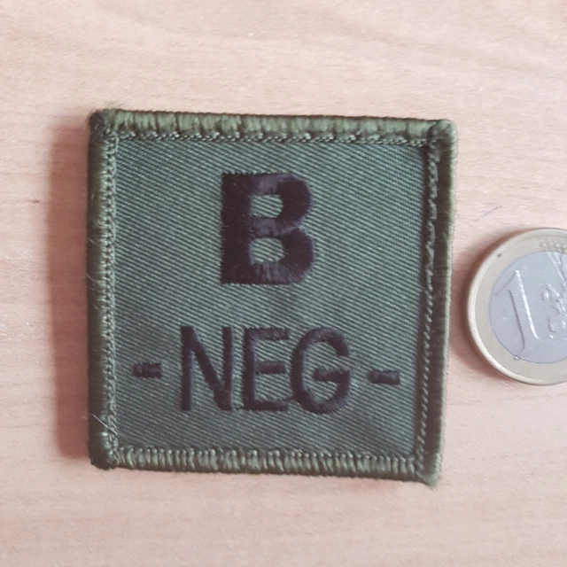INSIGNE MILITAIRE GROUPE sanguin B-NEG- EUR 3,40 - PicClick FR