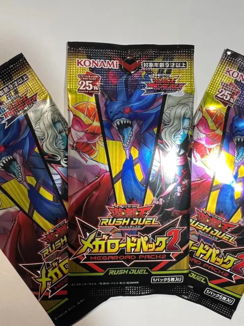 Yu-Gi-Oh! TCG RUSH DUEL MEGAROAD PACK 2 (Japanese) Booster Pack-3 pack