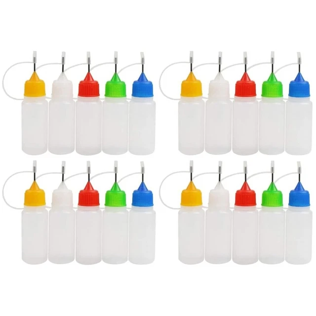 20 Pcs Ölflaschen Mit Spitzer Düse Multitools Nadelkleber Spender Ldpe
