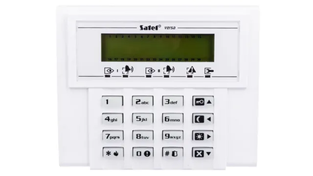 Sistema de alarma Teclado Manejo, LCD, para el Sistema Versa, Satel VERSA-LCD-G/T2DE