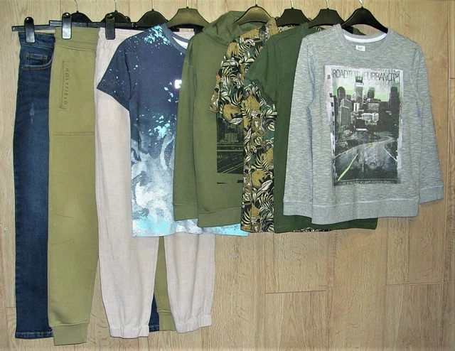 HOLYFEILD GEORGE F&F TU etc Boys Khaki Bundle Jumpers T-Shirts Jeans Age 10-11