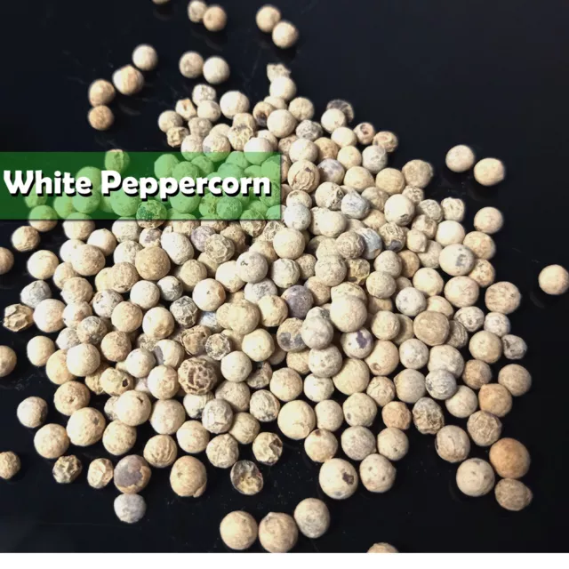 ✅ORGANIC WHITE PEPPERCORNS Whole pepper corns Very High Quality Premium Natural