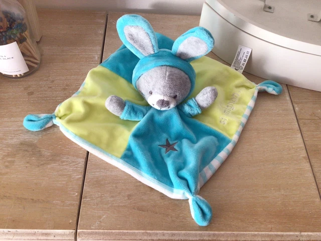 Doudou plat Ours déguisé En Lapin étoile "si mignon" SIMBA TOYS