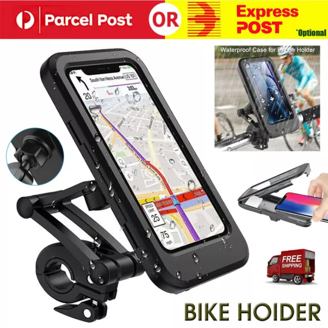 360° Bicycle Motor Bike Waterproof Phone Case Mount Holder For All Mobile Phones