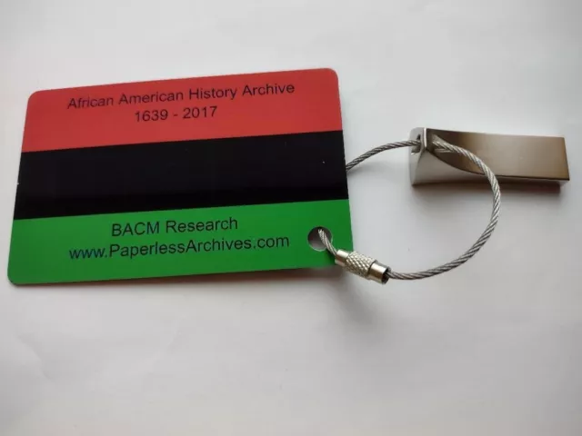 African American Historical Documents 1639 - 2017 USB Drive 2