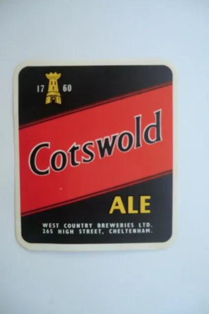 Mint West Country Breweries Cheltenham Cotswold Ale Brewery Beer Bottle Label