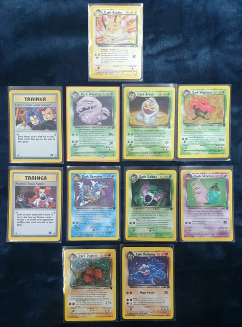 Team Rocket Set - Holo Bundle x11 - Pokemon Cards Wotc - Near Mint
