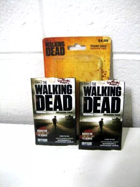 the walking dead trading cards season 2, 2 packs opened