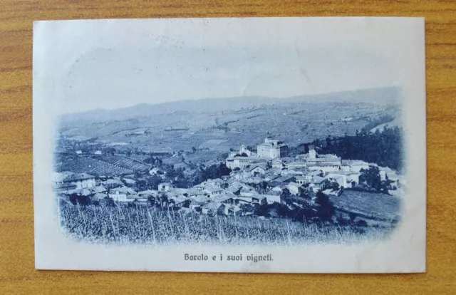 Cartolina Cuneo Barolo E I Suoi Vigneti Rara Viaggiata 1915 Subalpina Zz