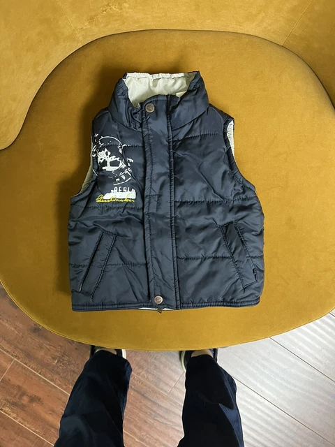 Timberland Snap Quilted Puffer Vest Blue Baby 18 Months