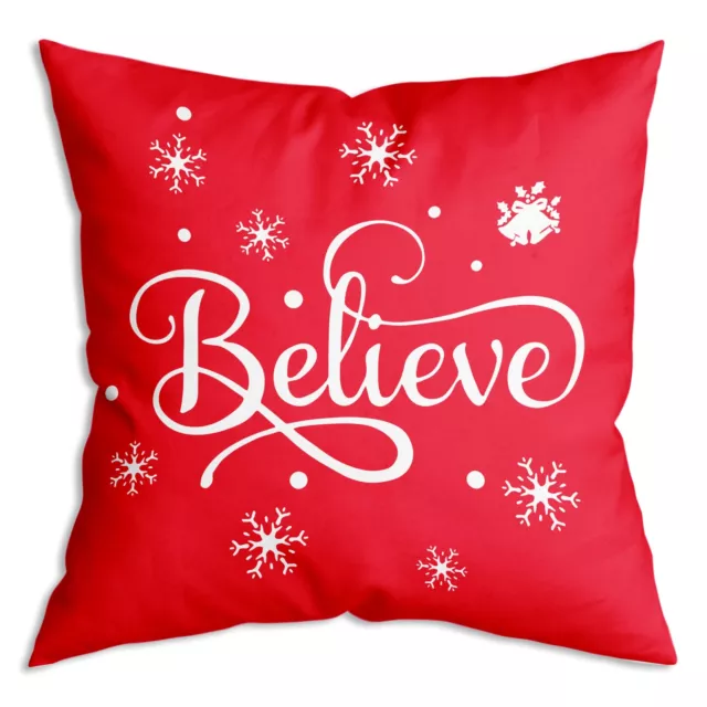 Merry Christmas Tree Pine Cedar Decorative Throw Pillow Cover 18 x 18 Inch Ch...