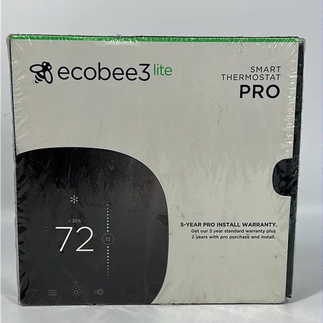 New Ecobee3 Lite Smart Thermostat Pro Black EB-STATE3LTP-02