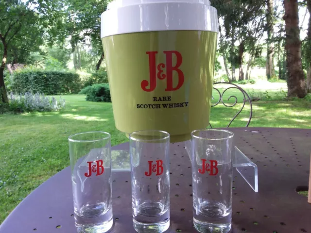 Conservateur A Glacons Jb Scotch Whisky + 6 Verres J & B Vintage 