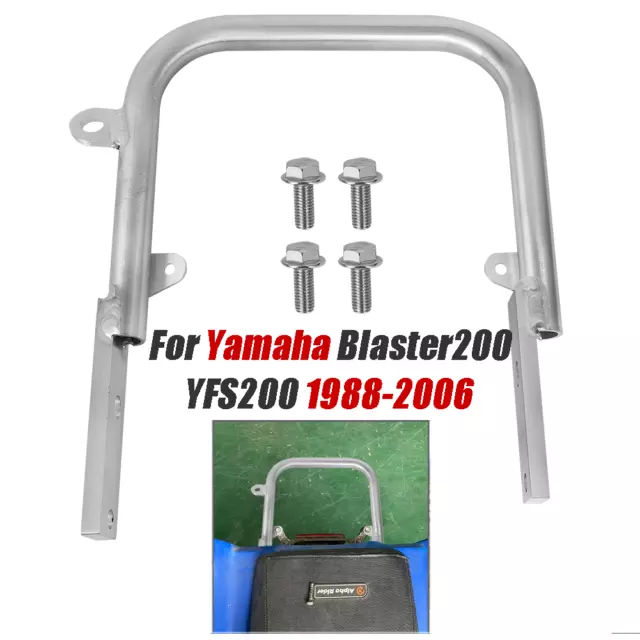 Rear Grab Bar Bracket Bumper For Yamaha Blaster200 YFS200 All Years Silver ATV