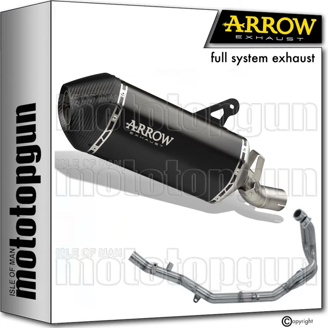 ARROW FULL EXHAUST Open Sonora Black Titanium Honda Africa Twin 1000 ...